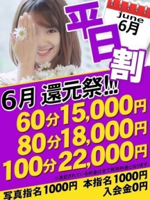 還元祭　平日割さんイメージ